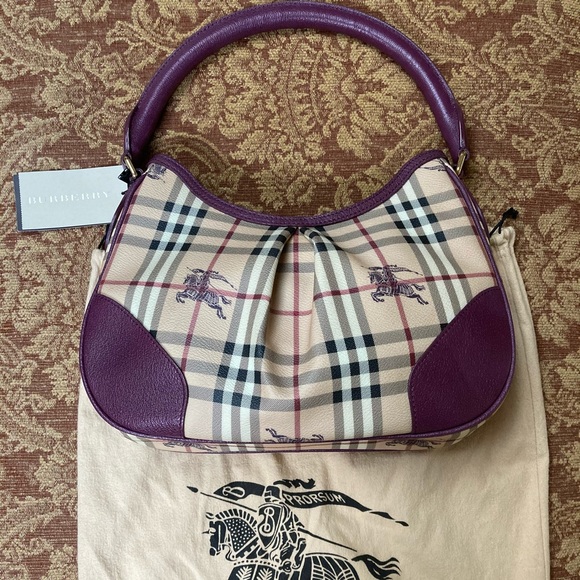 Burberry Handbags - NWT AUTHENTIC BURBERRY HAYMARKET BAG